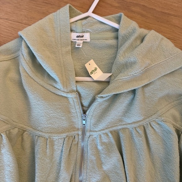 Aerie Light Green Zip-Up Jacket - Picture 5 of 8